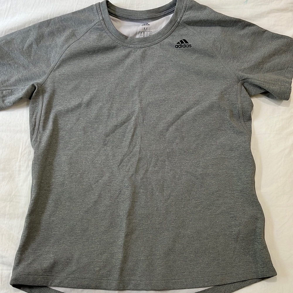 NEVER WORN GREY ADIDAS AEROREADY SHIRT